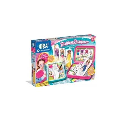 Afbeelding van Clementoni Idea Fashion Designer Mode Ontwerpen Voor Kinderen Hobbypakket Vanaf 7 jaar
