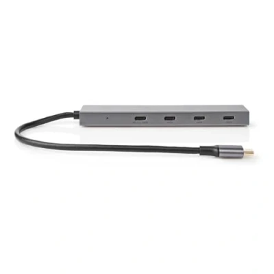 Afbeelding van USB C hub Nedis (USB naar 4 x C, Busgevoed, Power Delivery)