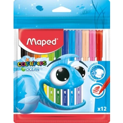 Afbeelding van Maped Colorpeps Ocean Viltstiften 12 Stuks