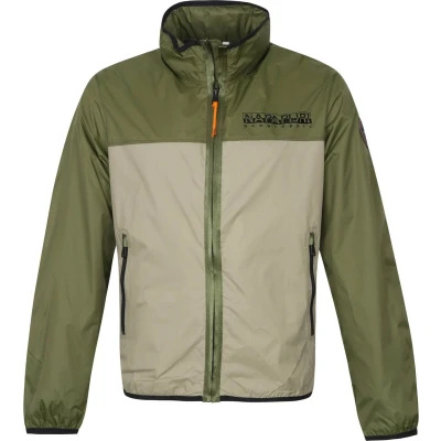 Afbeelding van Napapijri Jas Arino Groen maat S Heren Tussenjas met Modern fit Pasvorm Polyester Suitable Herenkleding