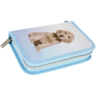 Afbeelding van Hondje Dubbelklaps etui zonder inhoud, voor meisjes