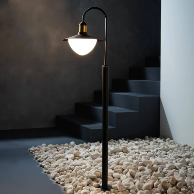 Afbeelding van EGLO SIRMIONE Buitengebruik vloerverlichting Zwart, Goud E27