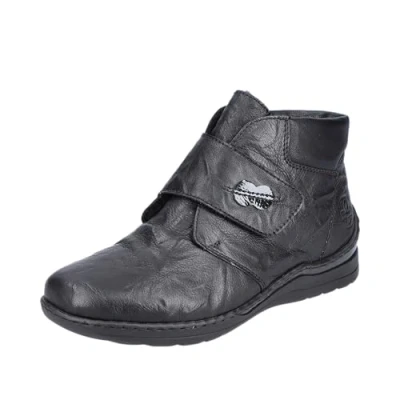 Afbeelding van Rieker 48984 Modieuze laarzen voor dames, zwart.