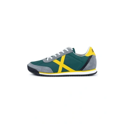 Afbeelding van Munich Riber Sneakers laag, Heren, Maat: 41, Green Leer en textiel