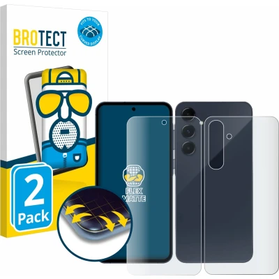 Afbeelding van BROTECT Screenprotector voor Samsung Galaxy A55 5G (Voor+Achter) Folie Beschermfolie matte volledig dekking (2 Stuks)