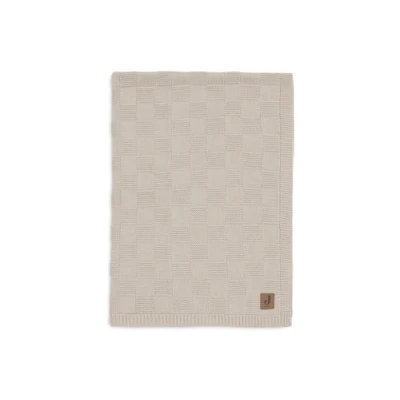 Afbeelding van Jollein Deken Box Knit GOTS 100x150 cm Warm Sand