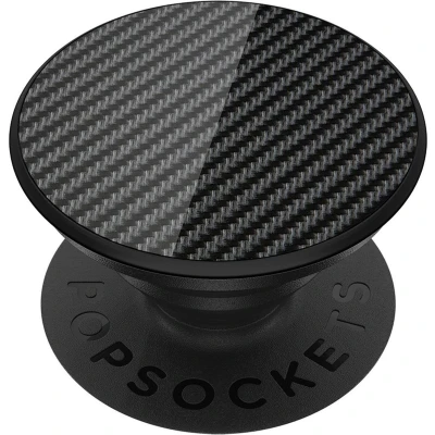 Afbeelding van PopSockets PopGrip Verwisselbare Telefoonbutton en Standaard Genuine Carbon Fiber