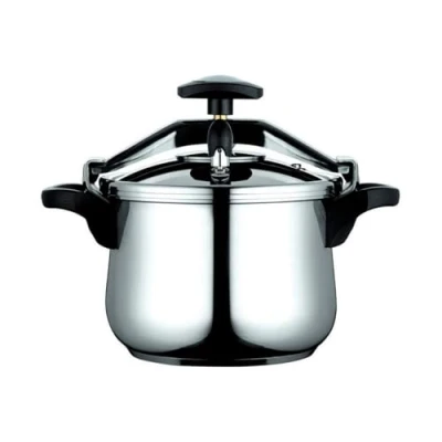 Image de Autocuiseur à Étrier 8 L Induction Acier Inox. 18/10 3 Systèmes de Sécurité FAGOR Clásica Bombe Argent