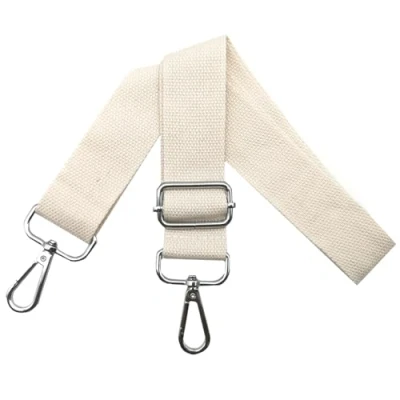 Afbeelding van Vervangende schoudertasriemen, verstelbare tasriem, breedte 3,9 cm, met zilverkleurige karabijnhaak, draagriem voor dameshandtassen, beige Q12