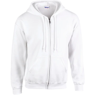 Afbeelding van Gildan Heavy Blend Adult Full Zip Hooded Sweatshirt GI18600 White