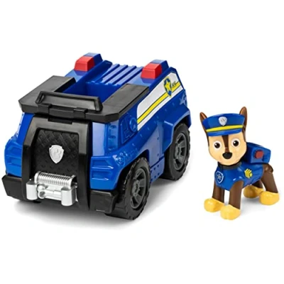 Image de Véhicule avec Figurine Chase Paw Patrol Pat’Patrouille