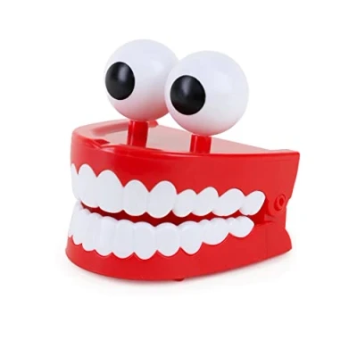 Afbeelding van Toyland® Wind Up Chattering Teeth Fantasiespeelgoed, partyzakvuller