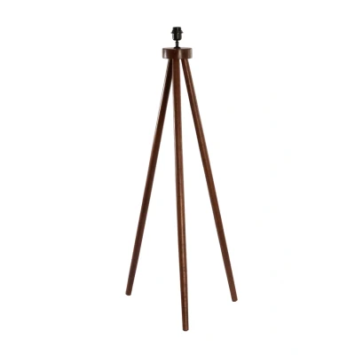 Afbeelding van Light &amp; Living Vloerlamp Ilias Mangohout 122cm Bruin excl. kap