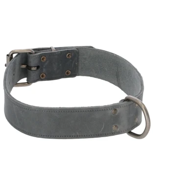 Afbeelding van Adori Halsband Vetleder Met Print Grijs Hondenhalsband 70x4.0 cm