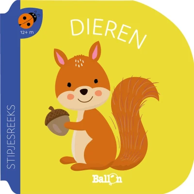 Afbeelding van Uitgeverij ballon kartonboek stipjesreeks dieren