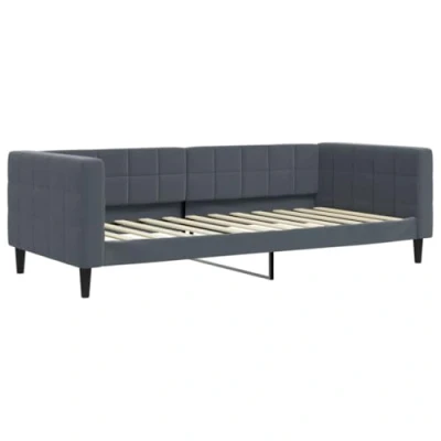 Afbeelding van vidaXL Slaapbank 100x200 cm fluweel donkergrijs
