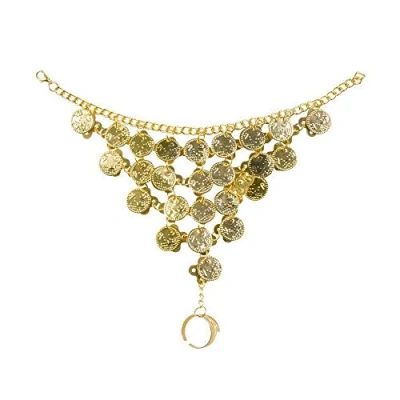 Afbeelding van Boland Handketting Belly dance Goud Volwassenen Vrouwen Buikdanseres Gypsy 1001 Nacht