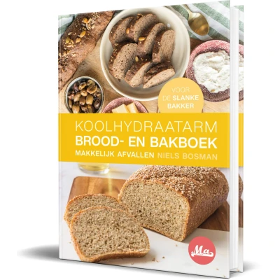 Afbeelding van Koolhydraatarm Brood en Bakboek Hardcover Niels Bosman Geniet van 40+ Gezonde Bakrecepten