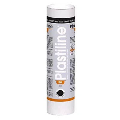 Afbeelding van Plastiline 1950T kunststof buis modelleermassa, hoge precisie modelleren, snijden, vormen hardheid 50 (zacht) 1 kg kleur: zwart gemaakt in Frankrijk