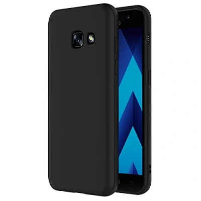 Afbeelding van AICEK beschermhoes voor Samsung Galaxy A5 2017, zwarte siliconen 2017 (5,2 inch), hoes