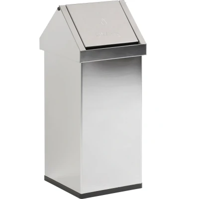 Afbeelding van Afvalbak 55ltr Carro Swing tuimeldeksel RVS