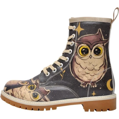 Afbeelding van DOGO Long Dames Laarzen Owls Family 37