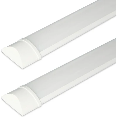 Afbeelding van 2x HOFTRONIC LED Batten 150cm 50W 6000 Lumen 6400K Daglicht wit TL Armatuur Voor werkplaats, schuur en als onderbouwverlichting Incl. montageklemmen &amp; quick connector 5 jaar garantie