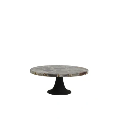 Afbeelding van Light &amp; Living Schaal LAYO Ø33x13cm Zwart