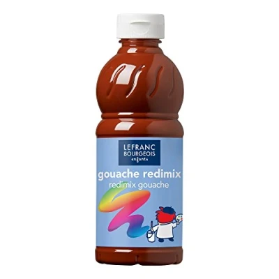 Image de Lefranc Bourgeois REDIMIX peinture à tempera siena foncé 500 ml