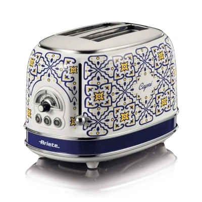 Afbeelding van Ariete Capri 0155/1C Italiaans design broodrooster 2 sneden 6 standen 810 Watt