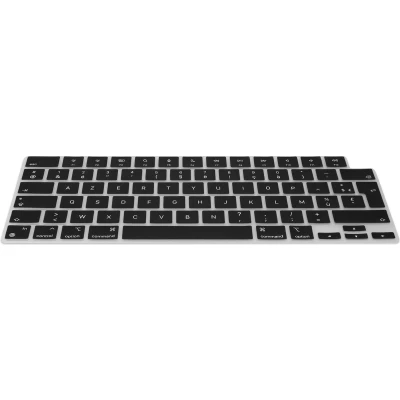 Afbeelding van kwmobile Keyboard Cover Compatible with Apple MacBook Pro 16&quot; (2023) M2 A2780 / M3 A2991 AZERTY (France, Belgium) Layout Silicone Skin Black