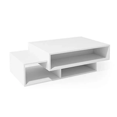 Afbeelding van Vicco Salontafel &quot;Bari&quot;, wit, 105 x 32 cm