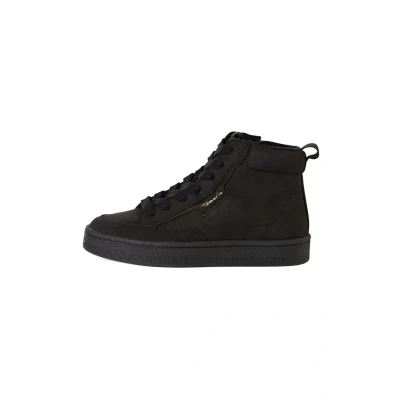 Afbeelding van Tamaris Bottines plates en dentelle pour femme Noir uni 1 25203 45 Taille 42 EU, uni, EU