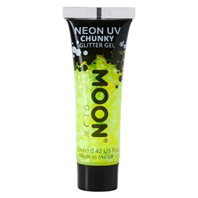 Afbeelding van Moon Glow Make uptube van glittergel, neongeel, UV, neongeel