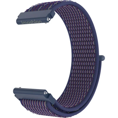 Afbeelding van imoshion Nylon bandje klittenband Universeel 22 mm aansluiting Indigo