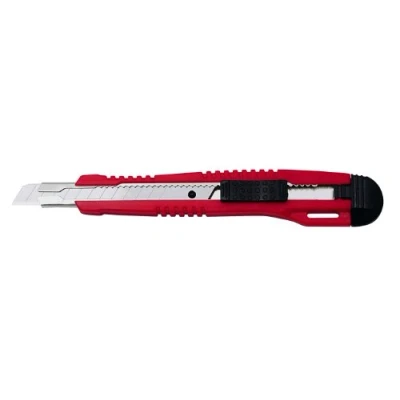 Afbeelding van Wedo 783009 professionele cutter standaard mes, geleidunng, metaal, 9 mm, rood/zwart