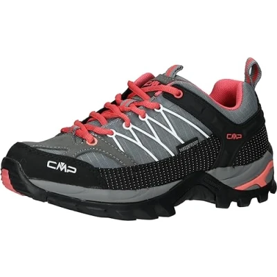 Afbeelding van CMP Rigel LOW Trekking SHOE WP Outdoorschoenen grey/corallo, Dames, Maat: 36, Grey/corallo Textiel