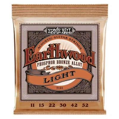 Afbeelding van Ernie Ball Earthwood Acoustic Phosphor Bronze Light 2148 Gitaarsnaren voor westerngitaar .011 .052