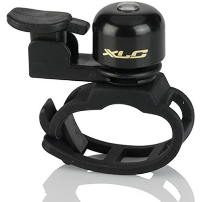 Afbeelding van XLC DD M18 Mini Fietsbel Elastiek Bevestiging Zwart 21 mm