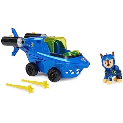 Afbeelding van Paw Patrol Aqua Pups Deluxe Voertuig Marshall 1 stuk