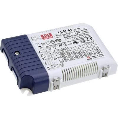 Afbeelding van DIMBARE LED VOEDING CONSTANTE STROOM 40 W INSTELBARE UITGANGSSTROOM MET PFC