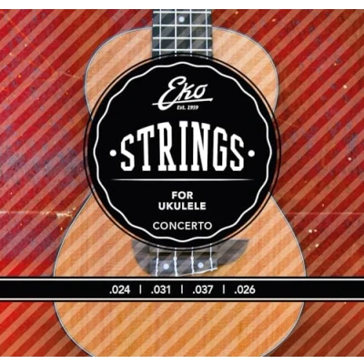 Afbeelding van EKO UKCONCERTOM Ukulele snarenset concert ukelele medium 4 stuks