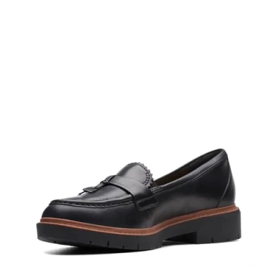 Afbeelding van Clarks Westlynn Bella Penny mocassin voor dames, Zwart leder