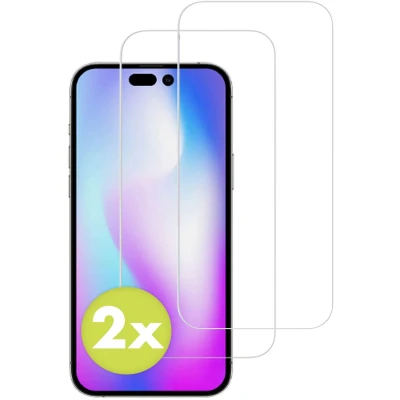 Afbeelding van Accezz Gehard Glas Screenprotector 2 pack voor de Apple iPhone 14 Pro