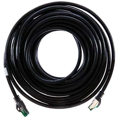 Afbeelding van Good Connections S/FTP CAT6a 10 Gigabit outdoor netwerkkabel IP66 / zwart meter