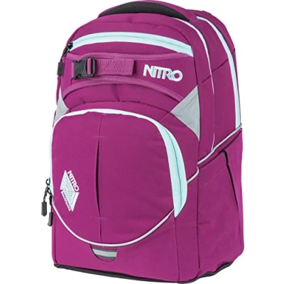 Afbeelding van Nitro Superhero schoolrugzak met afneembare heupriem en robuuste bodemplaat, 30 l, Grateful Roze