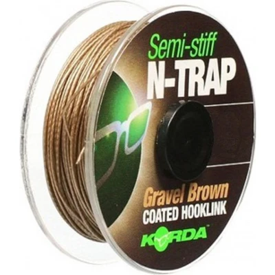 Afbeelding van Korda N Trap Semi Stiff Gravel Brown 20lb Karper onderlijn materiaal