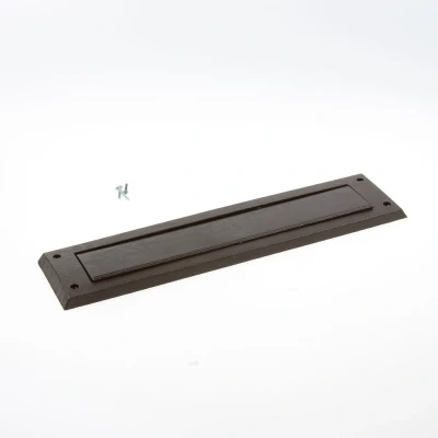 Afbeelding van Gezu Brievenbus met klep bruin 340 x 80mm
