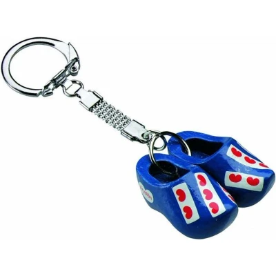 Afbeelding van Sleutelhanger 2 Klompjes Friesche Vlag 4 CM