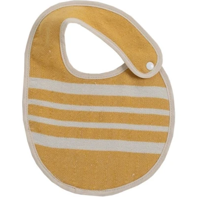Afbeelding van Baby Slabbetje Krem Sultan Yellow van Lalay